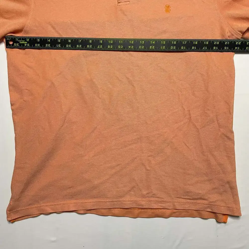 IZOD Men's Classic Fit Short Sleeve Pique Polo Shirt Orange
